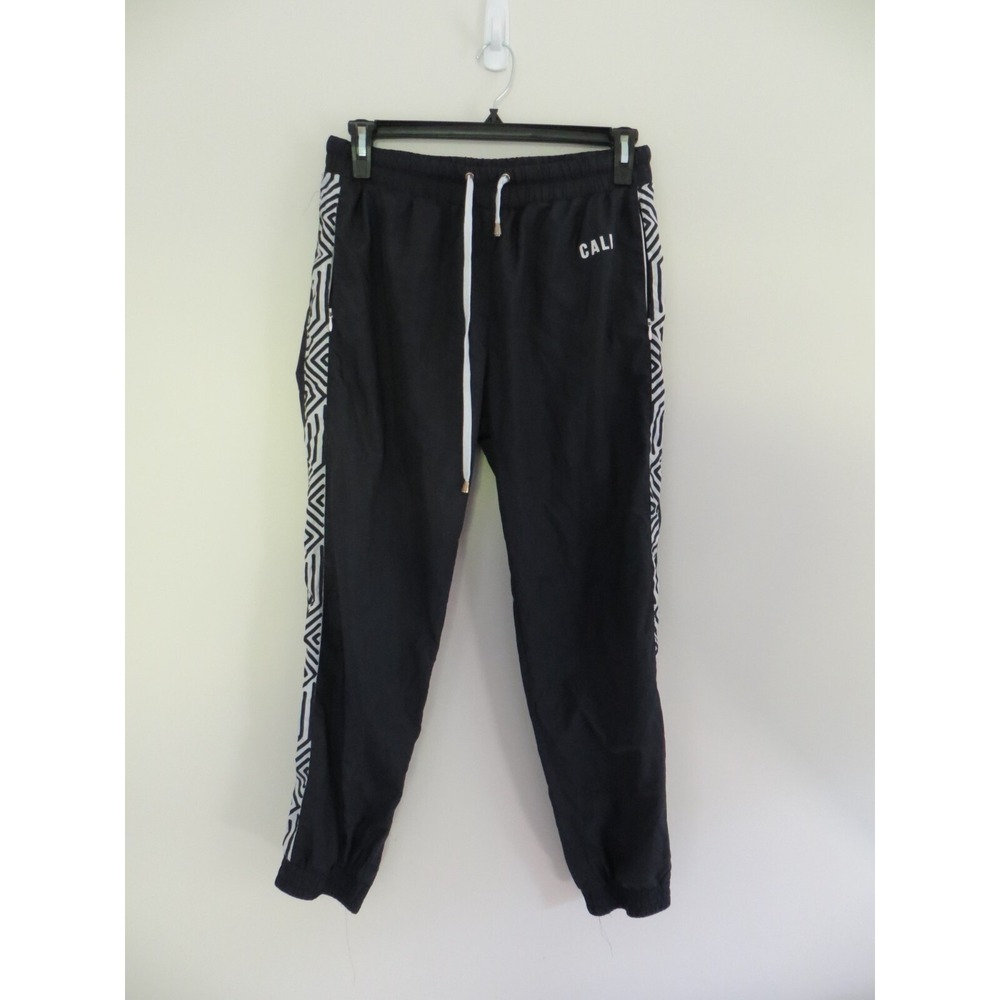 Forever 21 Women's Windbreaker Jogger Track Pants Navy with Stripes Size L